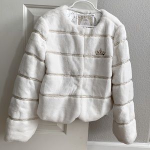Disney princess faux fur coat